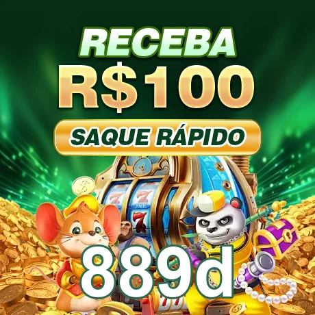 A imagem destaca R$100 em saques rápidos na 889d.
