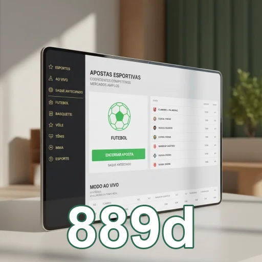 Tela do 889d mostrando opções de apostas esportivas.