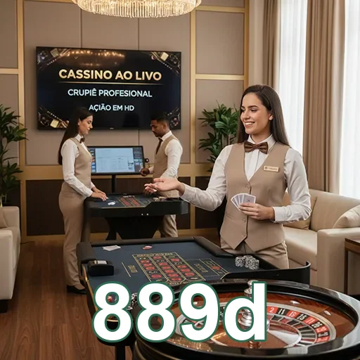 cena de cassino ao vivo com crupiês em 889d