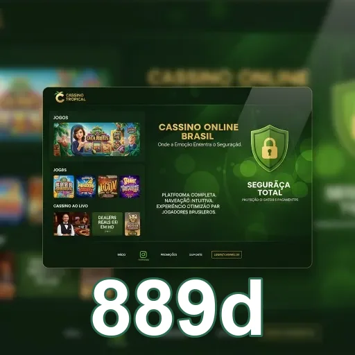 Interface de eventos VIP com jogos ao vivo no 889d.