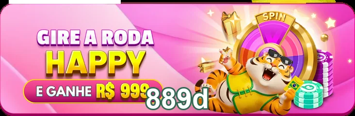 Promoção da roda da sorte no site 889d com tigre animado.