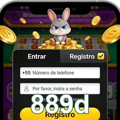 889d apresenta tela de registro com opções de depósito simples.