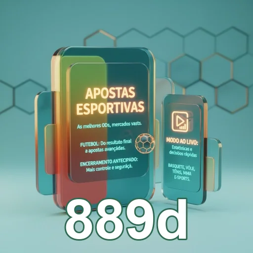 Exibição da interface do site 889d com promoções de apostas.
