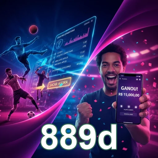 Usuário feliz com prêmio em slot games no 889d.