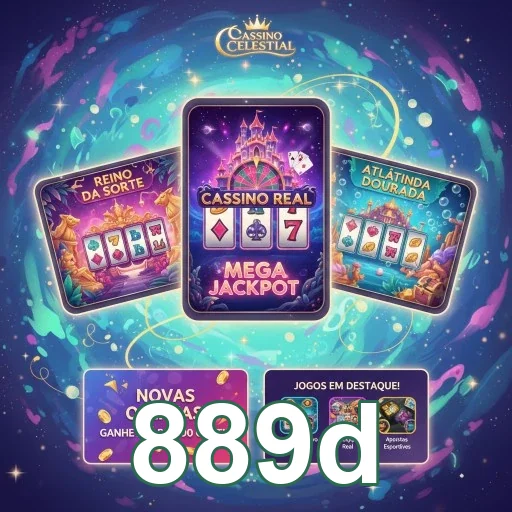 Slots destacando jackpots e promoções no 889d.